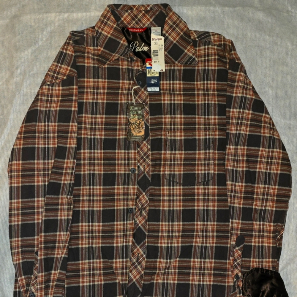NEW with tags Union Bay Twin Palm Vintage Flannel Size XL